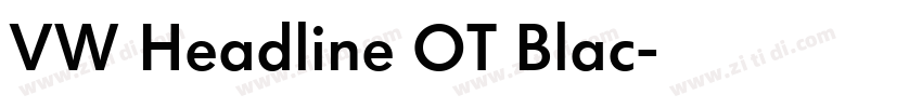 VW Headline OT Blac字体转换
